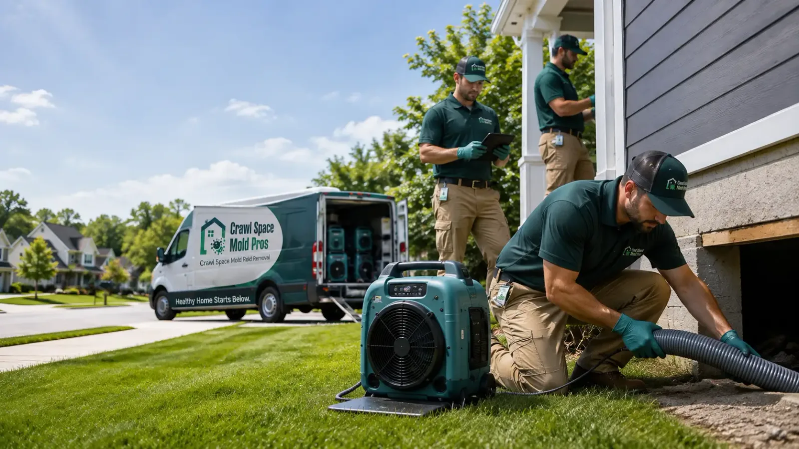 Crawl Space Mold Removal in Bladensburg, OH